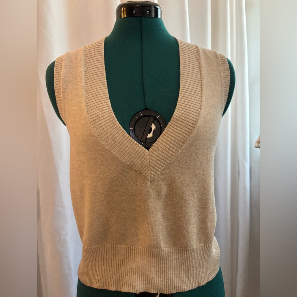 Women’s Beige Sweater Vest